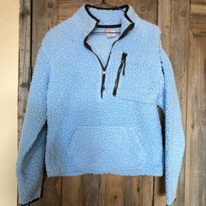 Baby Blue Sherpa pullover by No boundaries.  Size XS